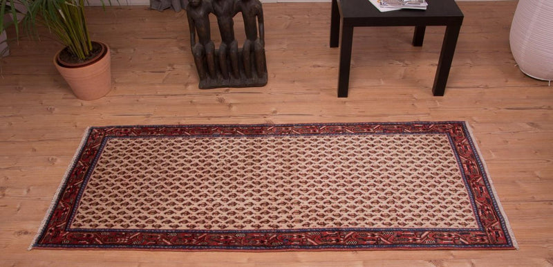 Tapis de couloir Tapis persan - Mir - 183 x 73 cm - beige