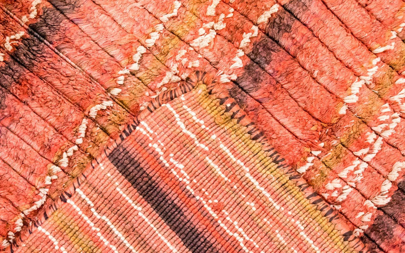Tapis en viscose - 213 x 213 cm - multicolore