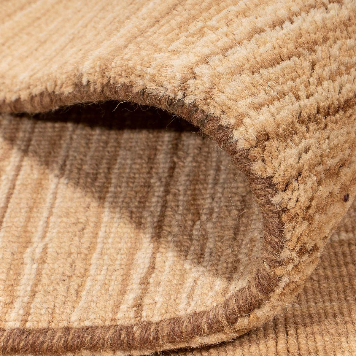 Tapis Gabbeh - Loribaft Softy - 200 x 140 cm - marron clair