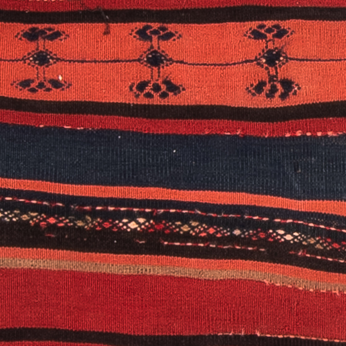 Tapis Kelim - Vieux - 100 x 90 cm - multicolore