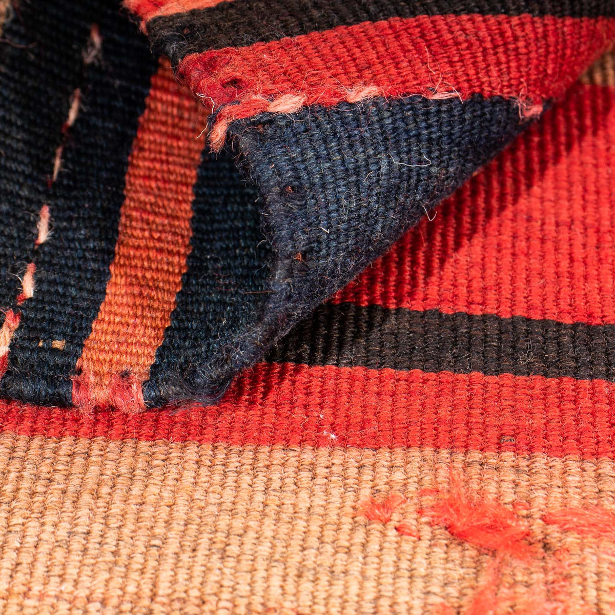 Tapis Kelim - Vieux - 100 x 90 cm - multicolore