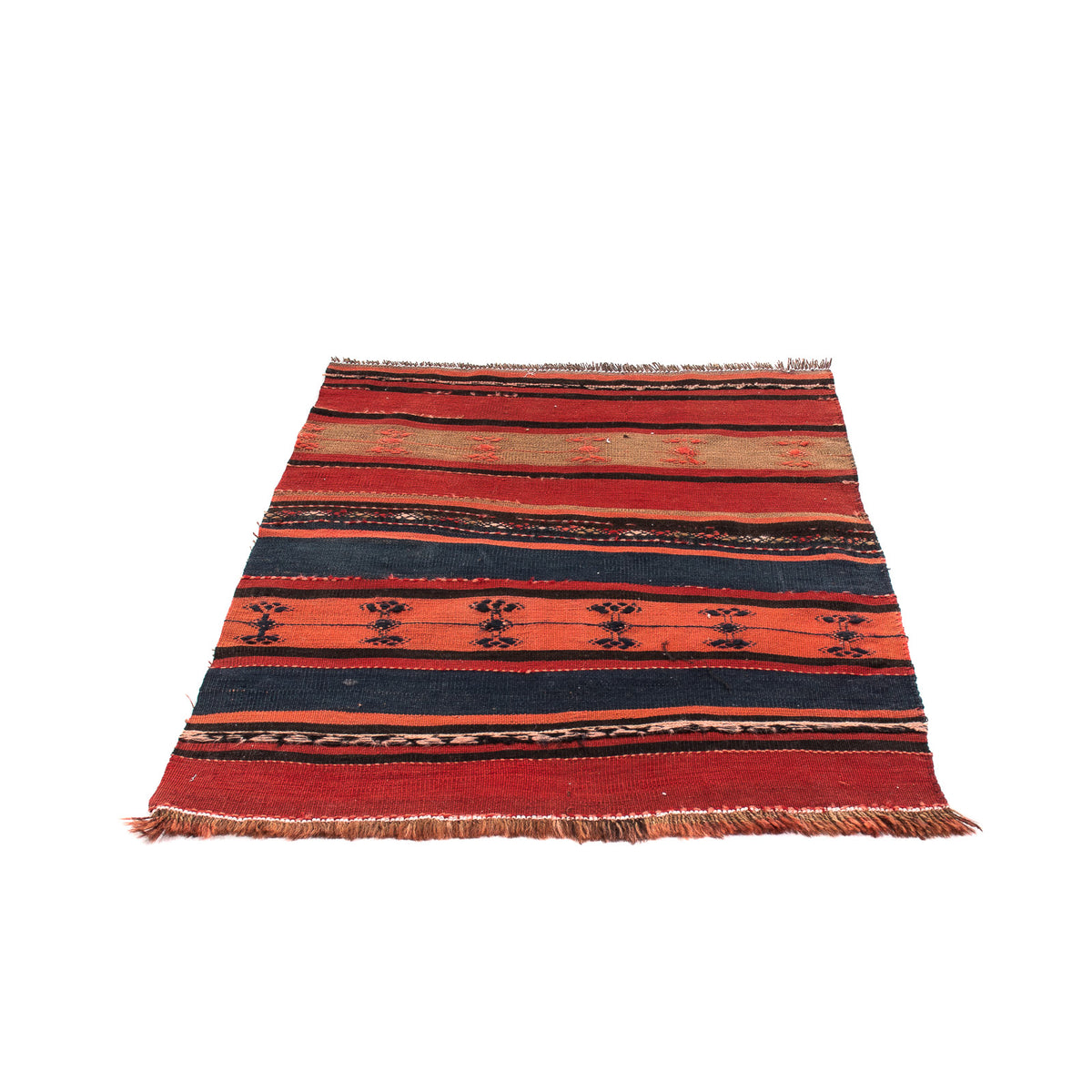 Tapis Kelim - Vieux - 100 x 90 cm - multicolore