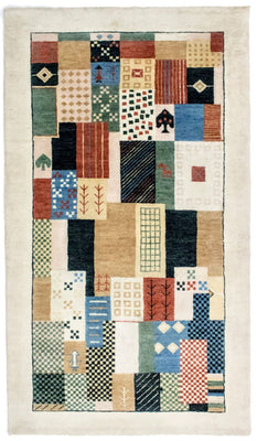 Tapis Gabbeh - Loribaft Persan - 165 x 95 cm - colorée