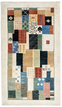 Tapis Gabbeh - Loribaft Persan - 165 x 95 cm - colorée