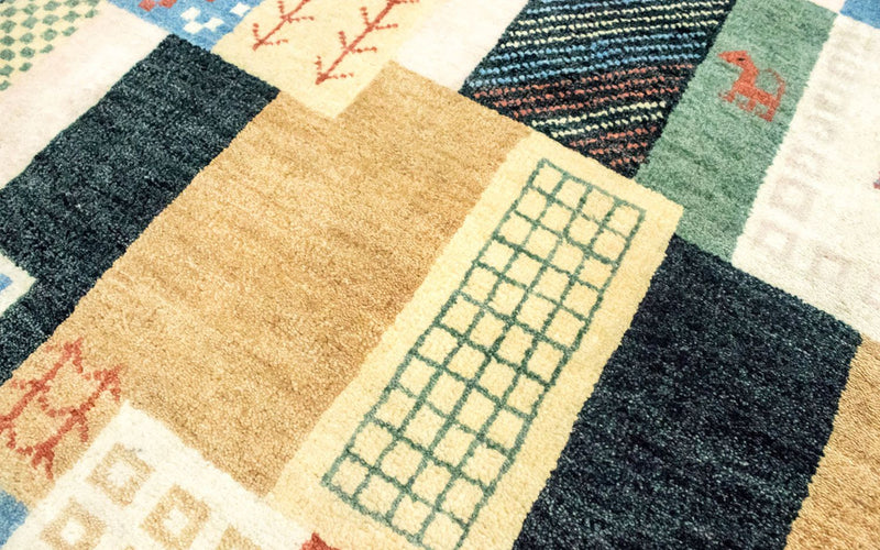 Tapis Gabbeh - Loribaft Persan - 165 x 95 cm - colorée