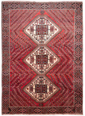 Tapis persan - Nomadic - 256 x 189 cm - rouge