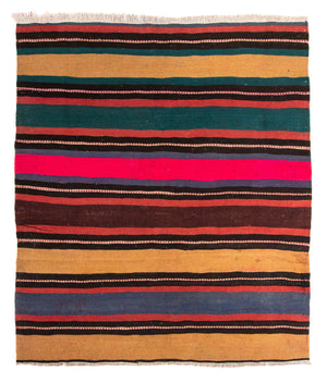 Tapis Kelim - Vieux - 190 x 175 cm - multicolore