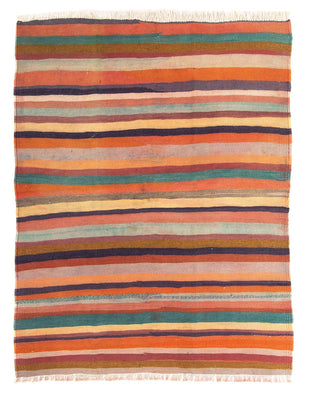 Tapis Kelim - Vieux - 170 x 140 cm - multicolore