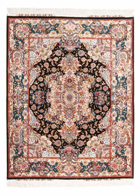 Tapis persan - Tabriz - Royal - 200 x 150 cm - bleu foncé