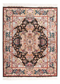 Tapis persan - Tabriz - Royal - 200 x 150 cm - bleu foncé