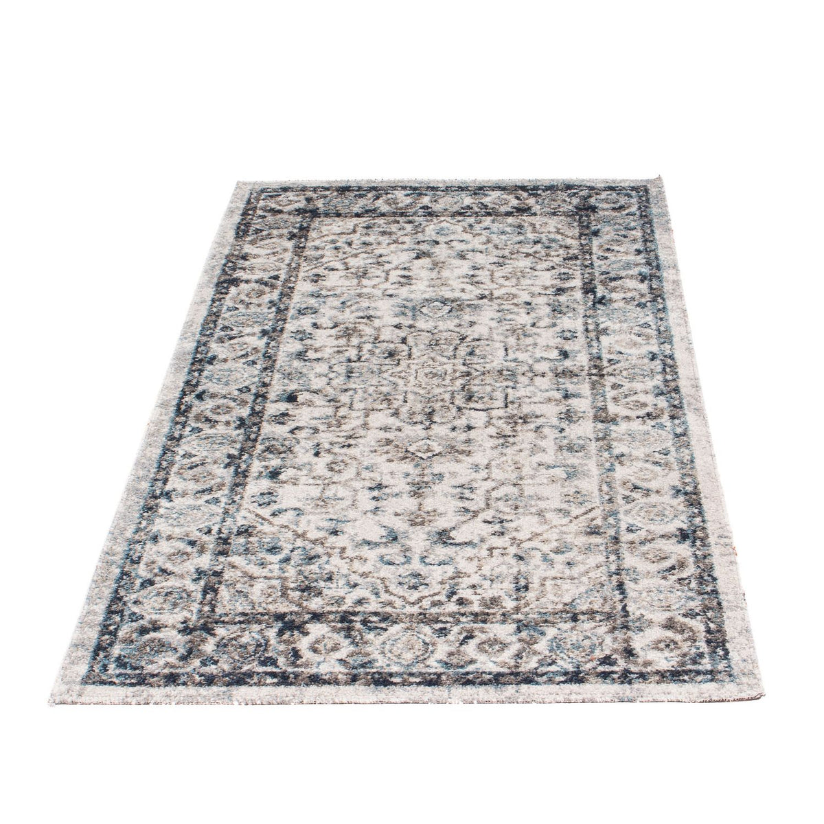 Tapis moderne - 150 x 75 cm - argent