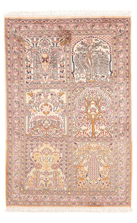 Tapis en soie - Soie du Cachemire - 119 x 79 cm - multicolore