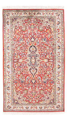 Tapis en soie - Soie du Cachemire - 162 x 90 cm - rouge