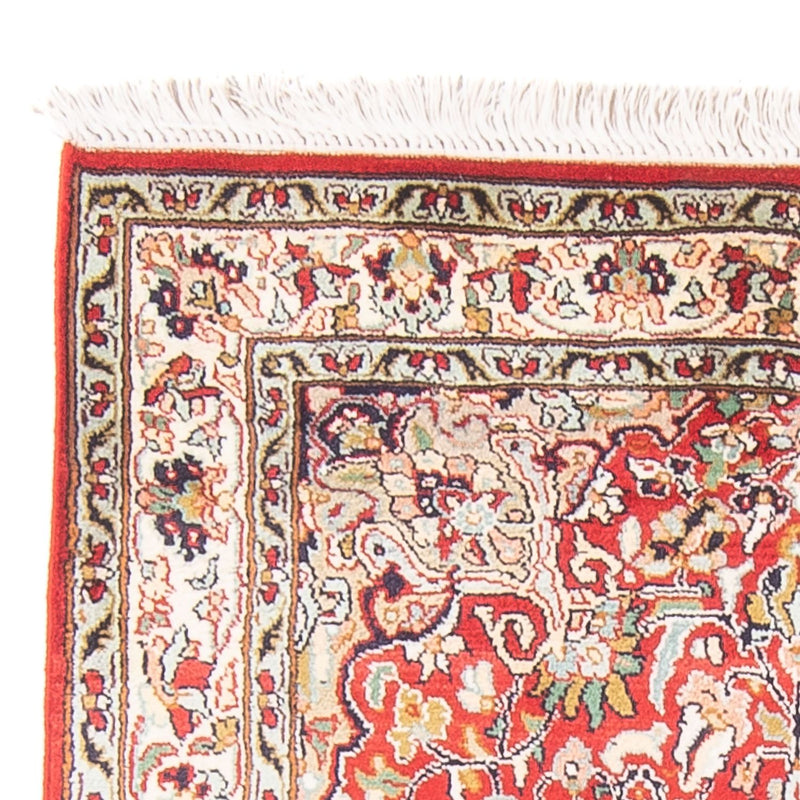 Tapis en soie - Soie du Cachemire - 162 x 90 cm - rouge