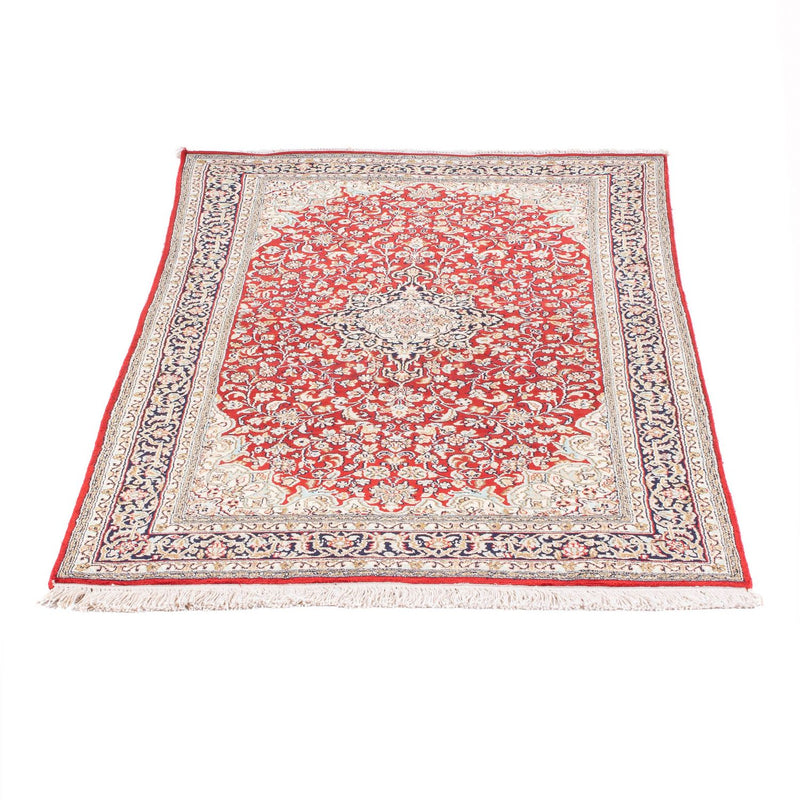 Tapis en soie - Soie du Cachemire - 162 x 90 cm - rouge