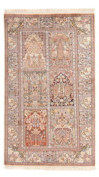 Tapis en soie - Soie du Cachemire - 148 x 92 cm - multicolore