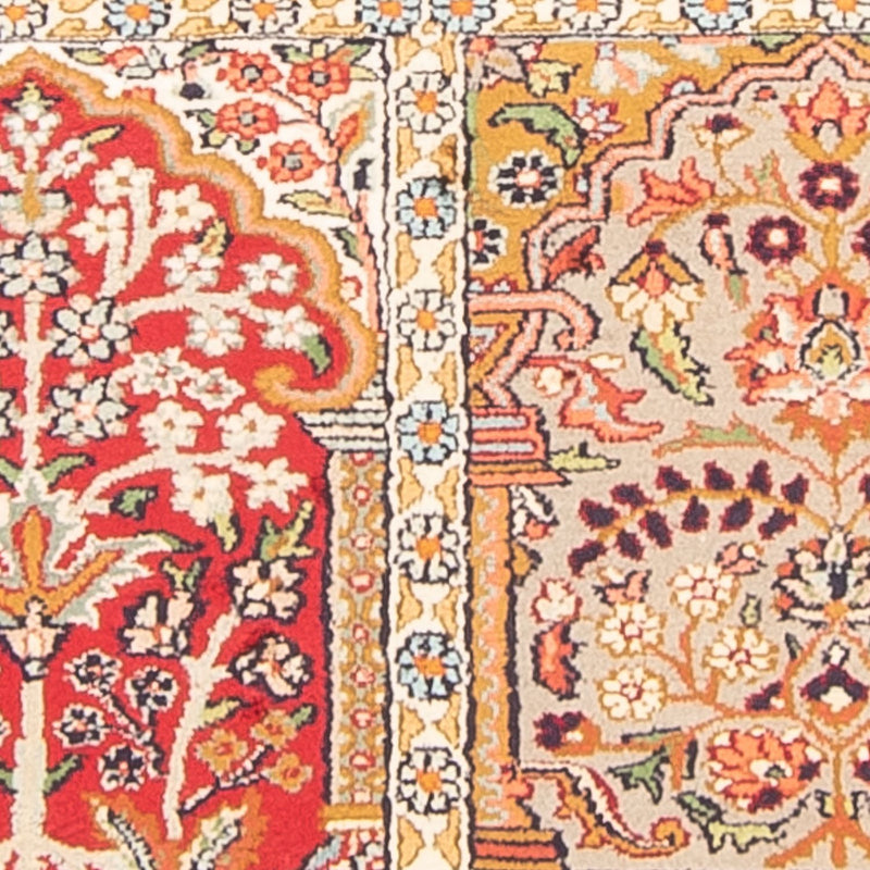 Tapis en soie - Soie du Cachemire - 155 x 80 cm - multicolore