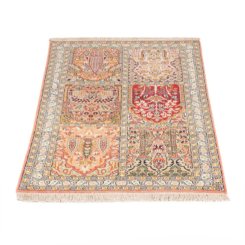 Tapis en soie - Soie du Cachemire - 155 x 80 cm - multicolore