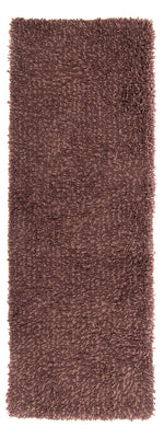 Tapis de couloir Tapis à poils longs - 201 x 69 cm - marron