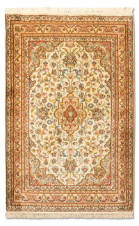 Tapis en soie - Soie du Cachemire - 123 x 79 cm - beige