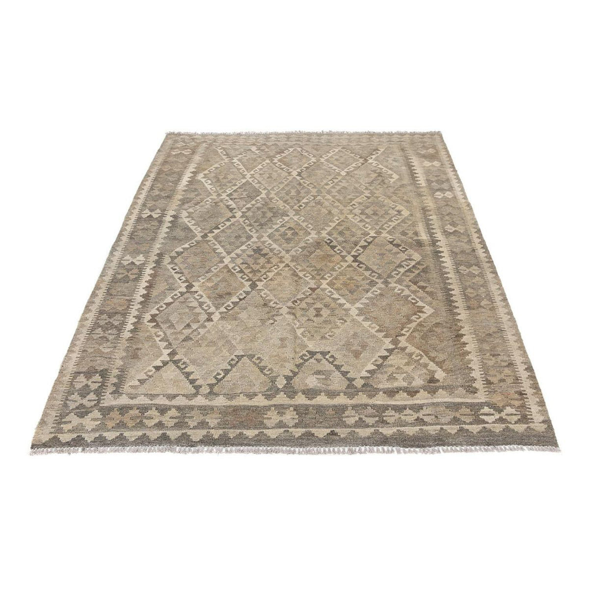 Tapis Kelim - Splash - 196 x 162 cm - multicolore