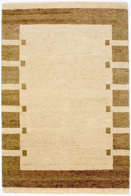 Tapis Gabbeh - Indus - 185 x 122 cm - beige