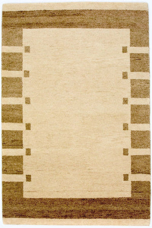 Tapis Gabbeh - Indus - 185 x 122 cm - beige
