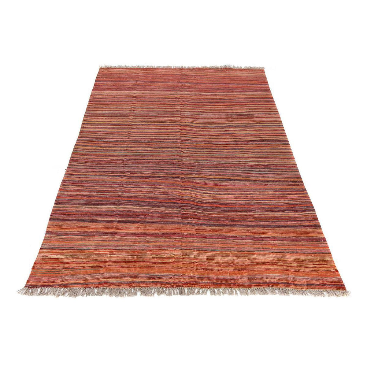 Tapis Kelim - Splash - 198 x 140 cm - multicolore