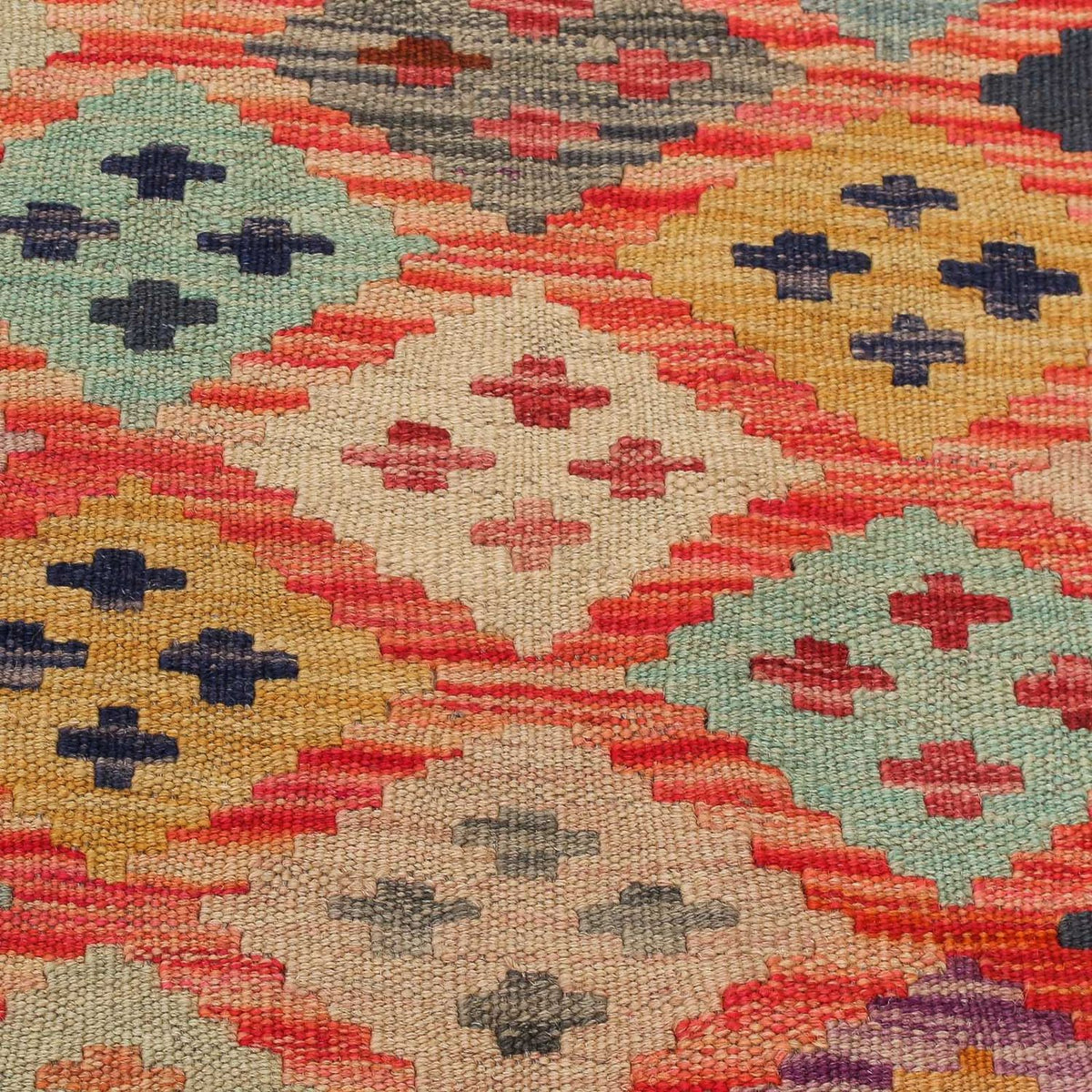 Tapis Kelim - Splash - 197 x 148 cm - multicolore