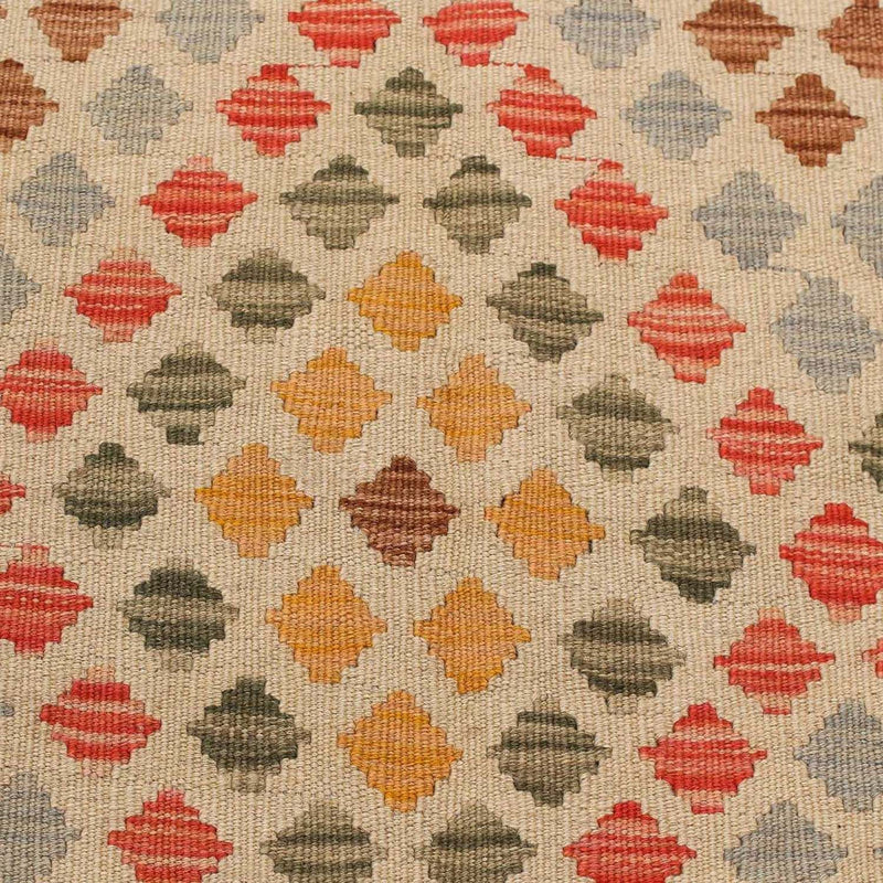 Tapis de couloir Tapis Kelim - Splash - 198 x 97 cm - multicolore