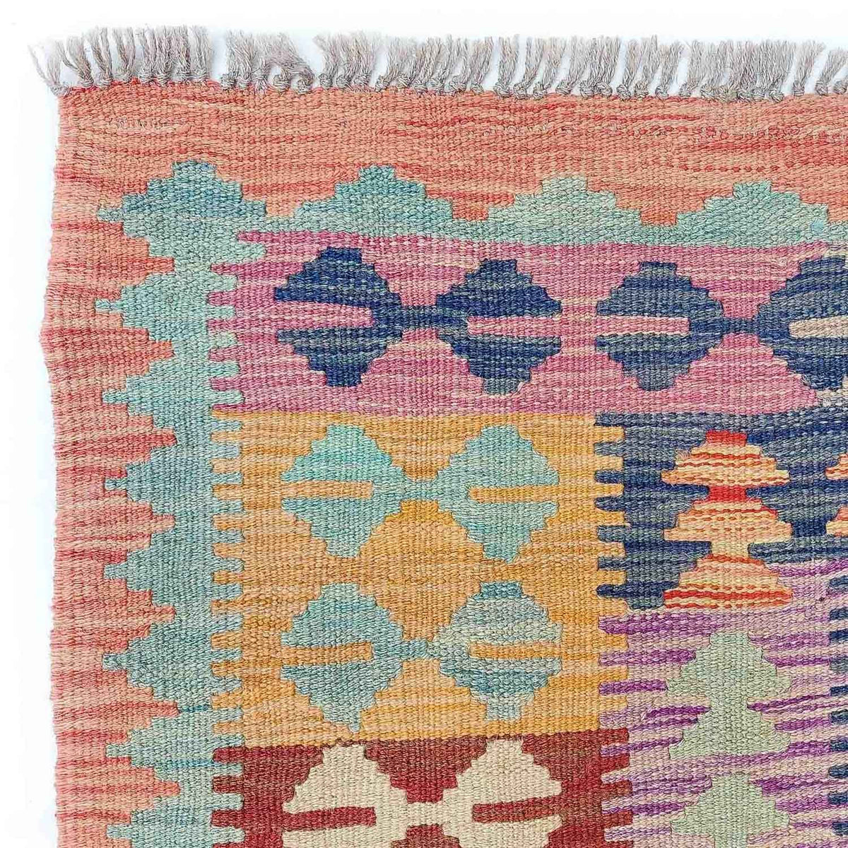Tapis Kelim - Splash - 295 x 203 cm - multicolore