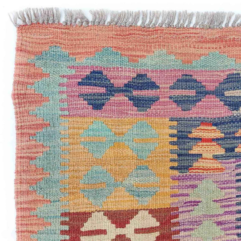 Tapis Kelim - Splash - 295 x 203 cm - multicolore