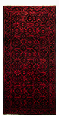 Tapis persan - Nomadic - 335 x 167 cm - rouge
