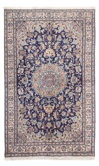 Tapis persan - Nain - 248 x 159 cm - bleu foncé