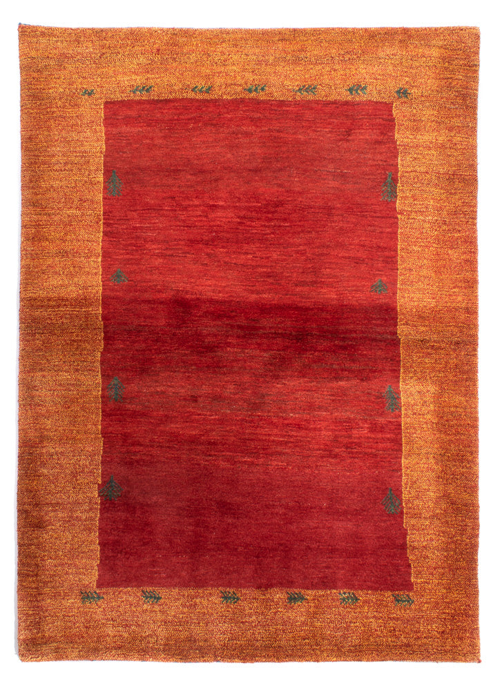Tapis Gabbeh - Loribaft Persan - 198 x 145 cm - rouge