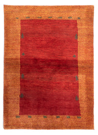 Tapis Gabbeh - Loribaft Persan - 198 x 145 cm - rouge