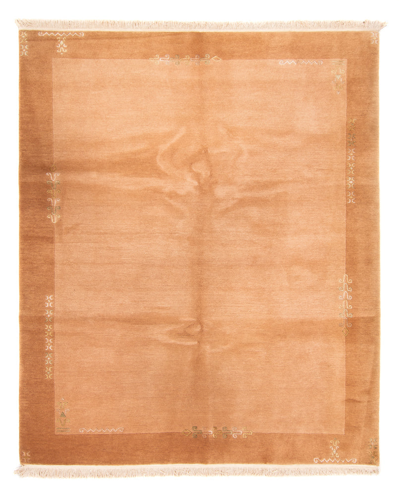 Tapis Népalais - 250 x 200 cm - saumon