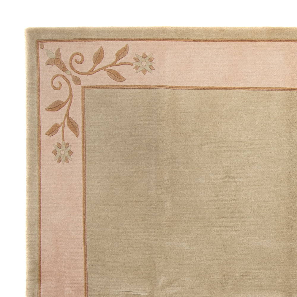 Tapis Népalais - Royal carré  - 250 x 250 cm - vert olive