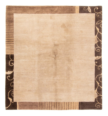 Tapis Népalais - Royal carré  - 204 x 198 cm - beige