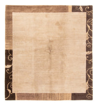 Tapis Népalais - Royal carré  - 204 x 198 cm - beige