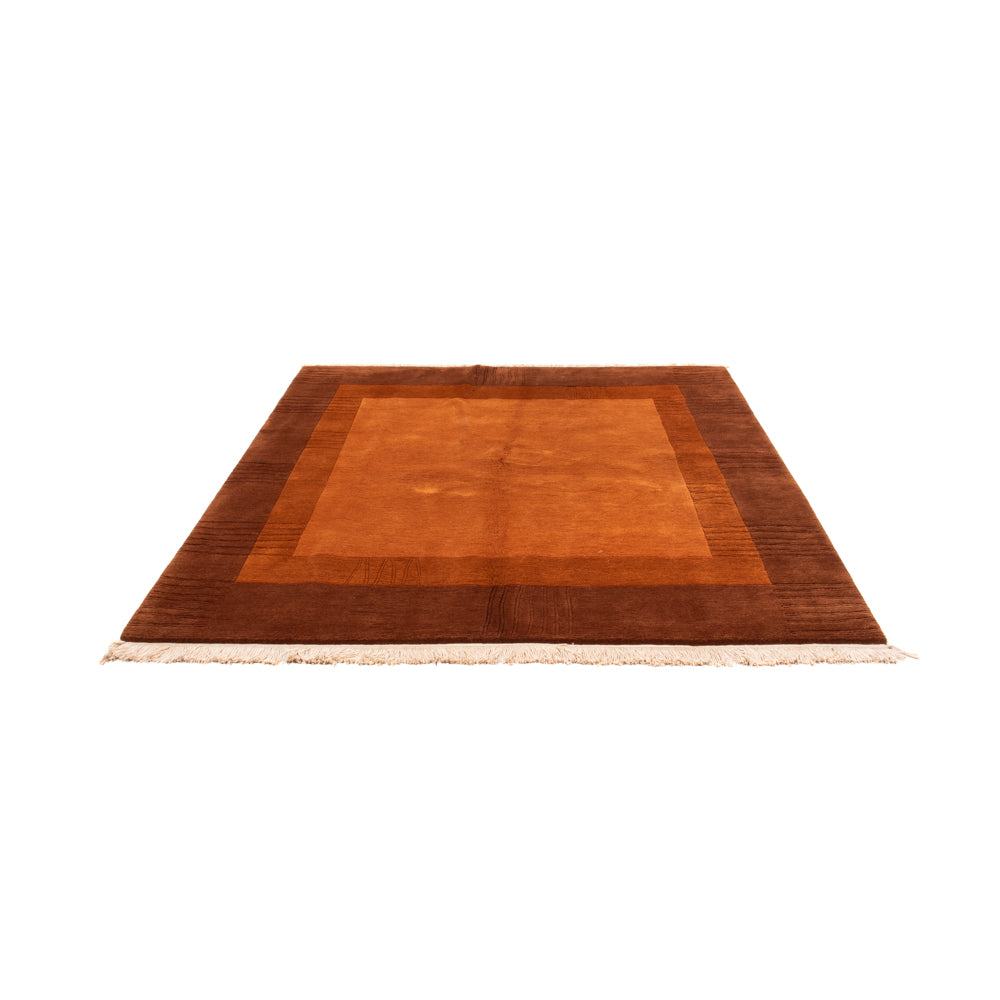 Tapis Népalais - Royal carré  - 205 x 203 cm - marron