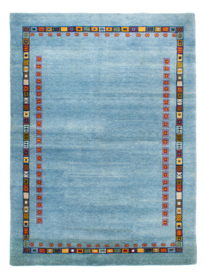 Tapis Gabbeh - Loribaft Persan - 174 x 126 cm - bleu clair
