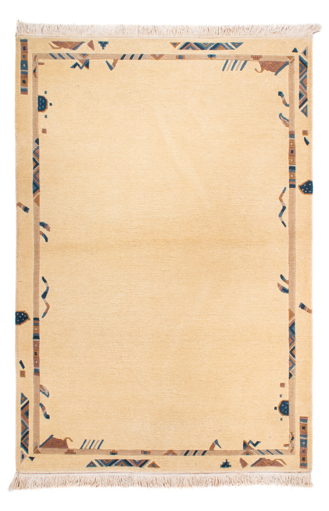 Tapis Népalais - 183 x 123 cm - beige