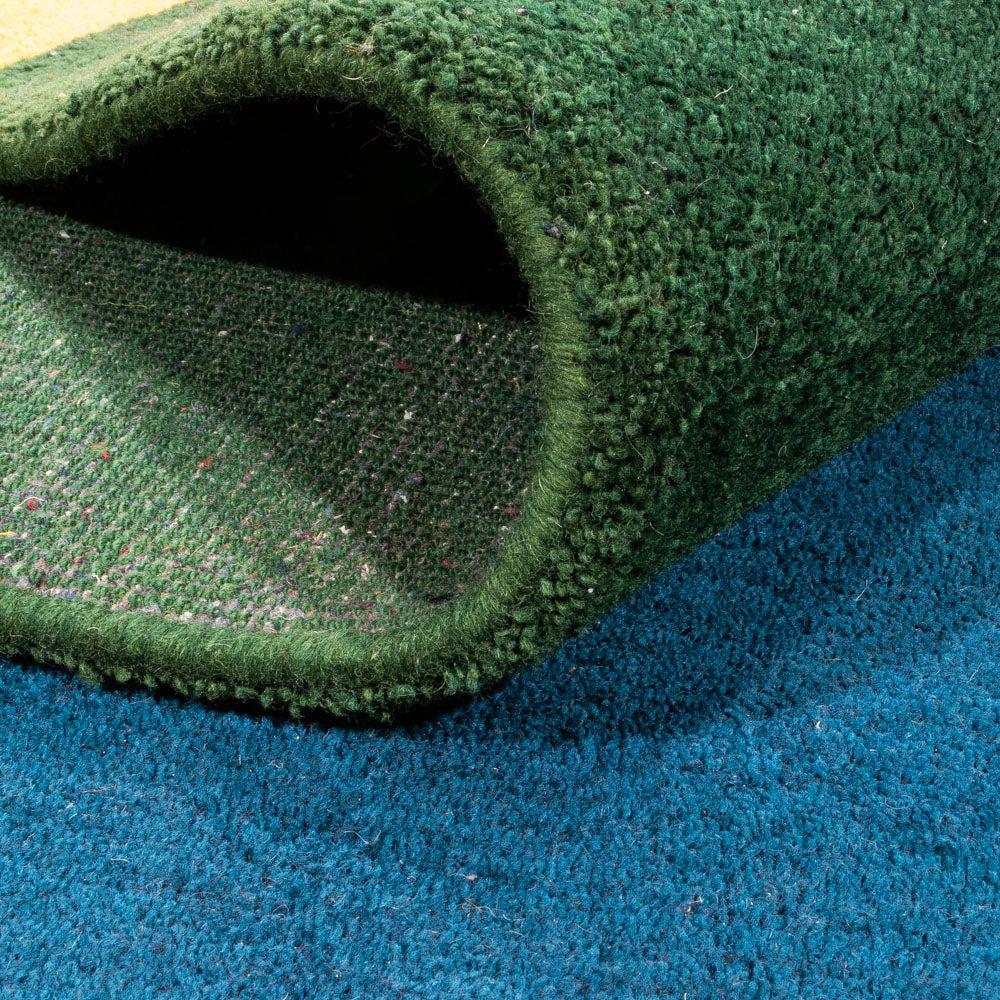 Tapis Gabbeh - Indus - 393 x 297 cm - bleu