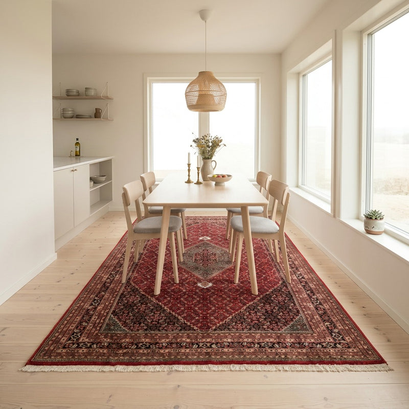 Tapis de Bidjar indien Tapis 255x361cm - Tapis oriental - rouge