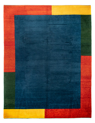 Tapis Gabbeh - Indus - 387 x 297 cm - bleu
