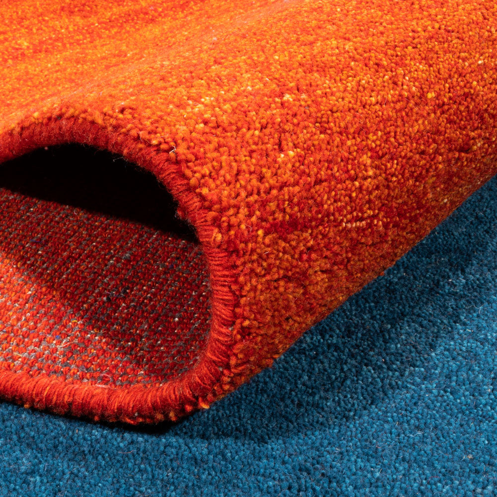 Tapis Gabbeh - Indus - 387 x 297 cm - bleu