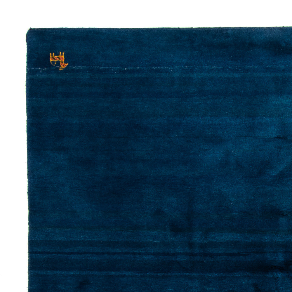 Tapis Gabbeh - Indus carré  - 261 x 246 cm - bleu foncé