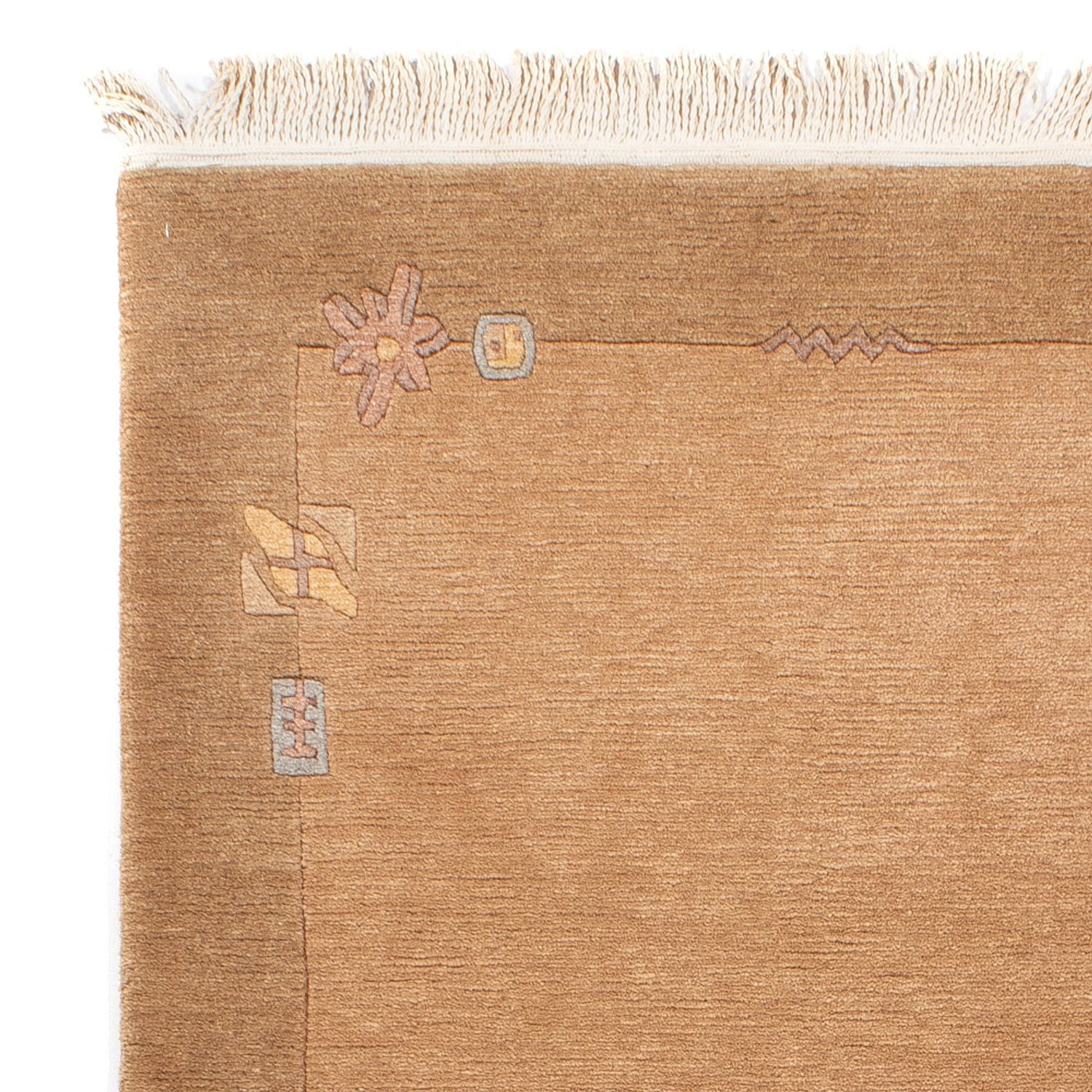 Tapis Népalais - Royal - 165 x 92 cm - marron clair