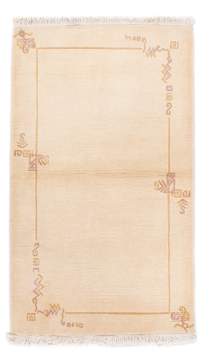 Tapis Népalais - Royal - 159 x 91 cm - beige